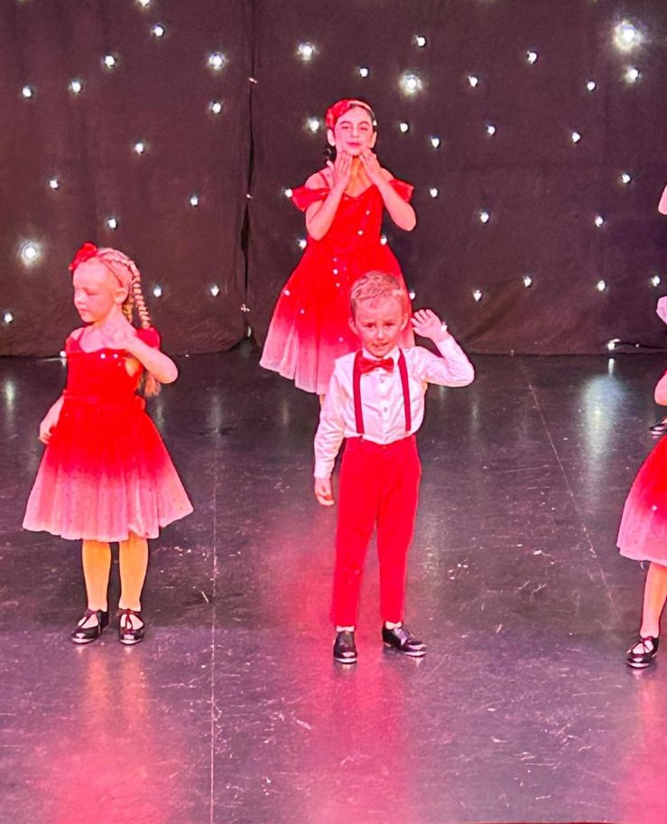Group jazz dance finale at local theatre in Bradford